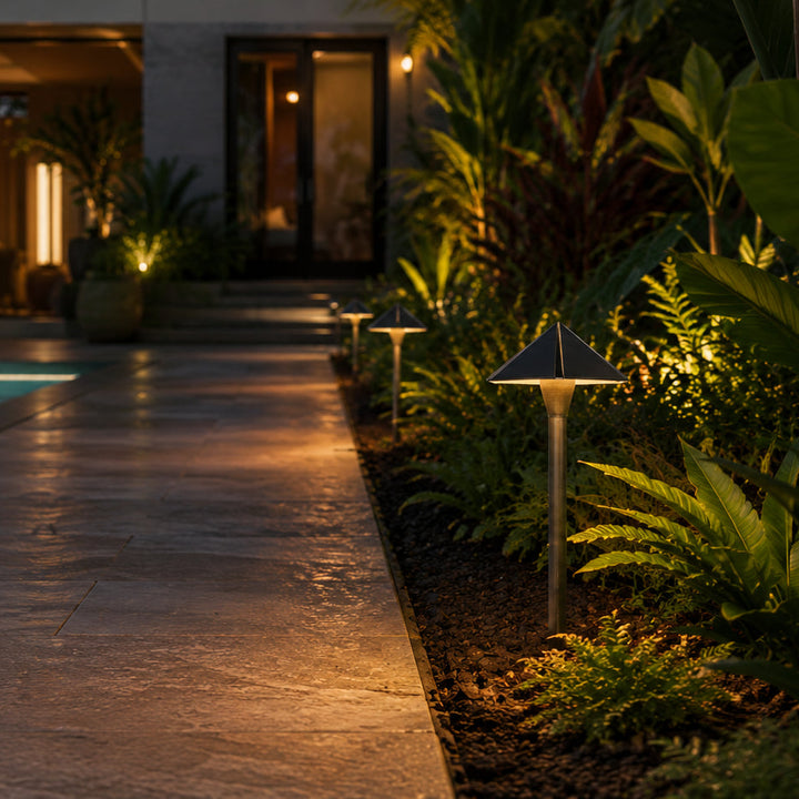 Outdoor Landscape Lighting LED 12V Low Voltage PLB19 Brass LED 12V Low Voltage Pathway Outdoor Lighting Landscape Fixture Lamp Ready G4 Socket
