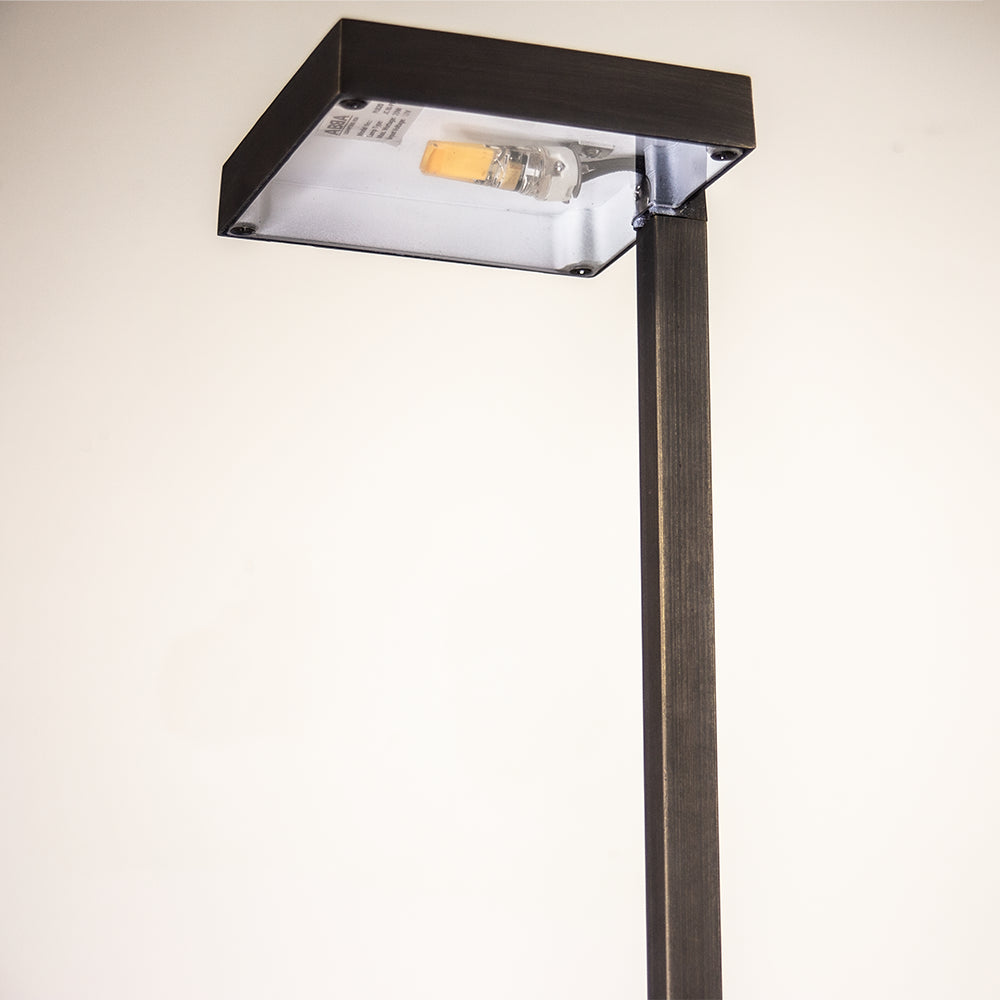 Outdoor Landscape Lighting LED 12V Low Voltage PLB20 4x/8x/12x Package Cast Brass Square Top LED 12V Low Voltage Pathway Outdoor Lighting Landscape Fixture with G4 3W 3000K Bulb