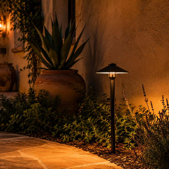 Outdoor Landscape Lighting LED 12V Low Voltage PLB26 Cast Brass Path Light | 12V Low Voltage Landscape Light Lamp Ready G4 Socket