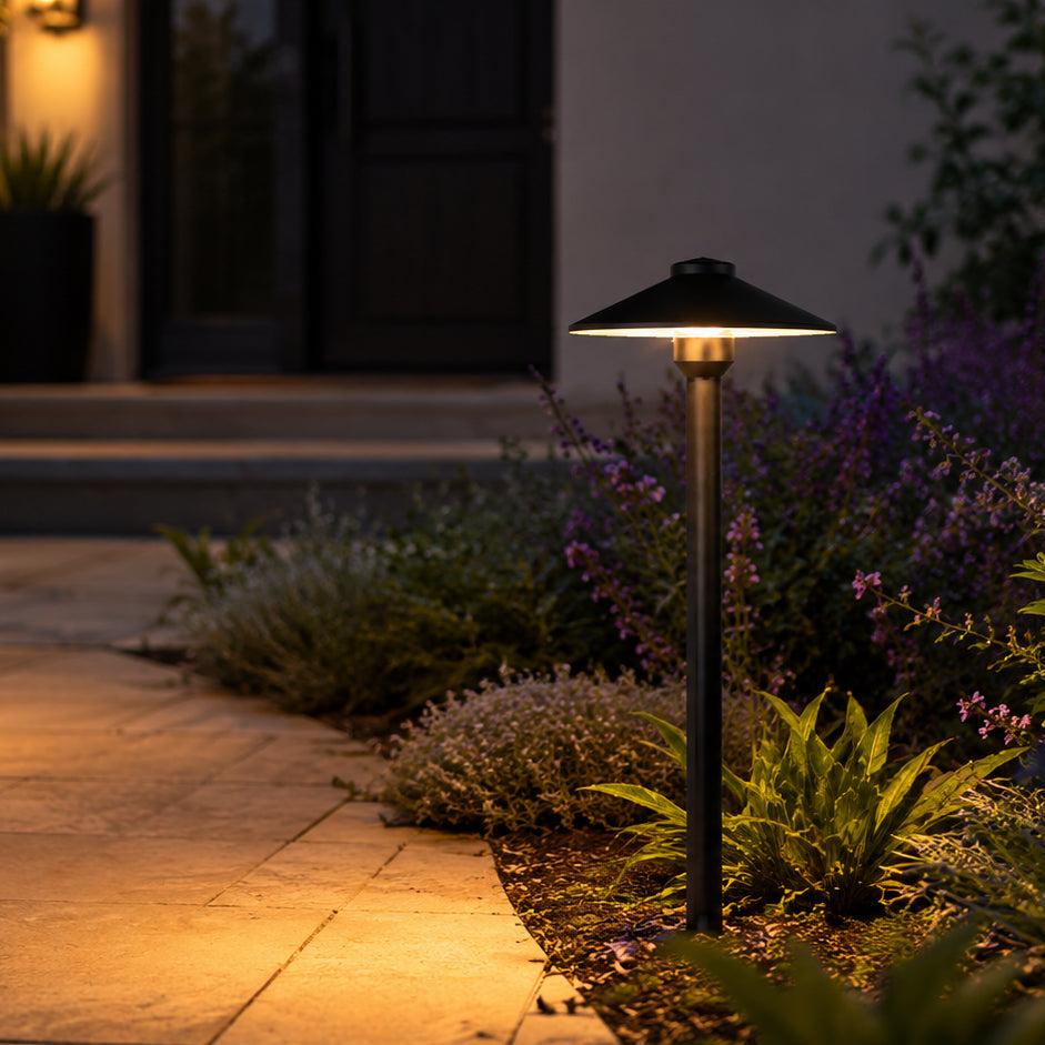 Outdoor Landscape Lighting LED 12V Low Voltage PLB26 Cast Brass Path Light | 12V Low Voltage Landscape Light Lamp Ready G4 Socket