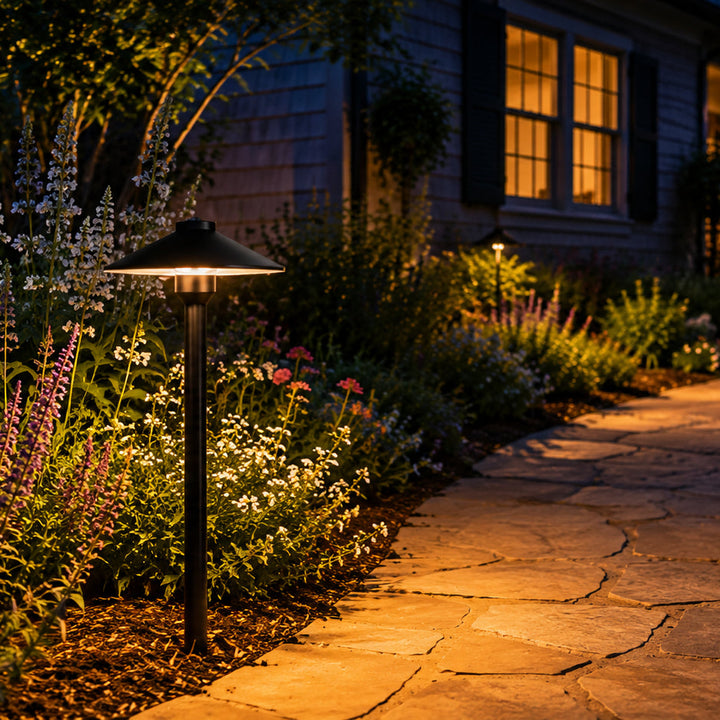 Outdoor Landscape Lighting LED 12V Low Voltage PLB26 Cast Brass Path Light | 12V Low Voltage Landscape Light Lamp Ready G4 Socket