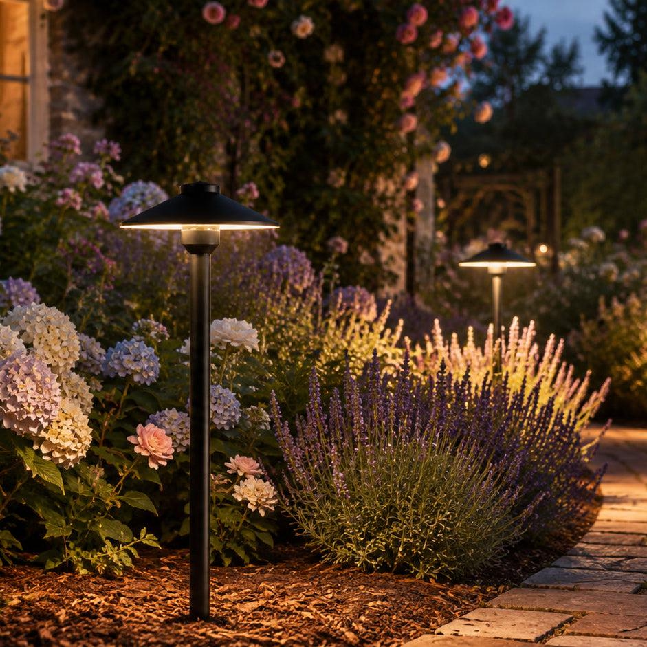 Outdoor Landscape Lighting LED 12V Low Voltage PLB26 Cast Brass Path Light | 12V Low Voltage Landscape Light Lamp Ready G4 Socket