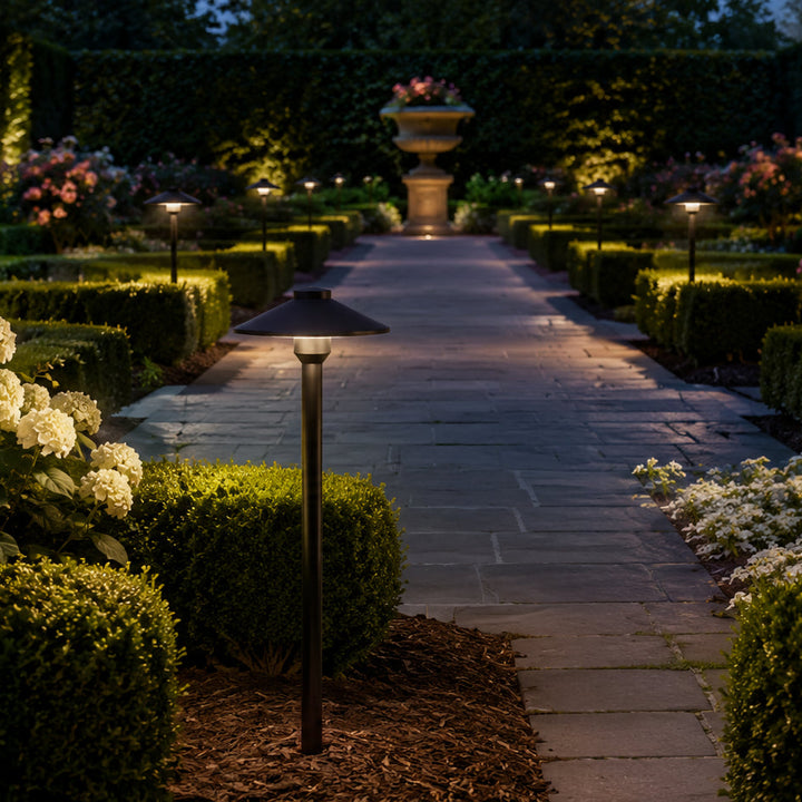 Outdoor Landscape Lighting LED 12V Low Voltage PLB26 Cast Brass Path Light | 12V Low Voltage Landscape Light Lamp Ready G4 Socket