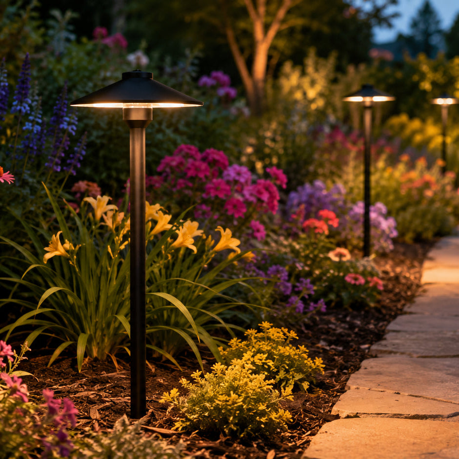 Outdoor Landscape Lighting LED 12V Low Voltage PLB26 Cast Brass Path Light | 12V Low Voltage Landscape Light Lamp Ready G4 Socket