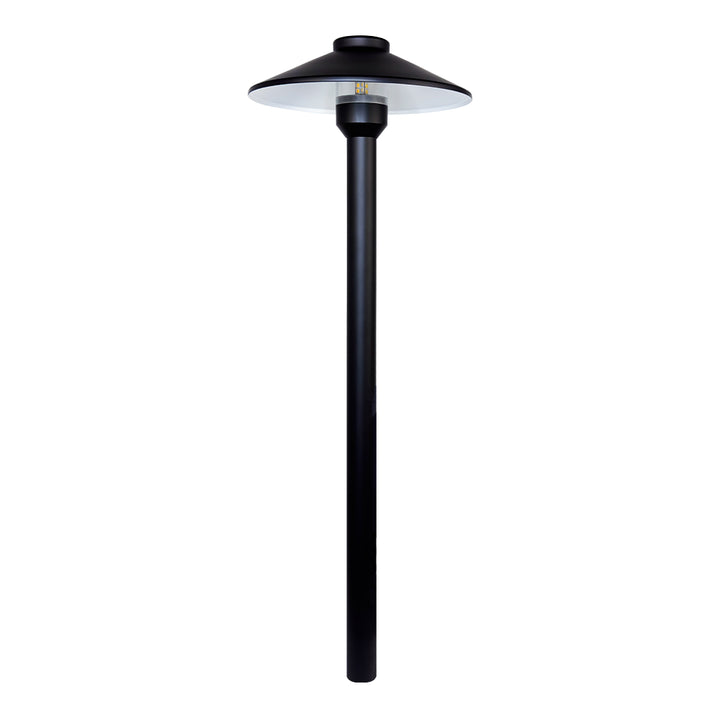 Outdoor Landscape Lighting LED 12V Low Voltage PLB26 Cast Brass Path Light | 12V Low Voltage Landscape Light Lamp Ready G4 Socket Dark Brass