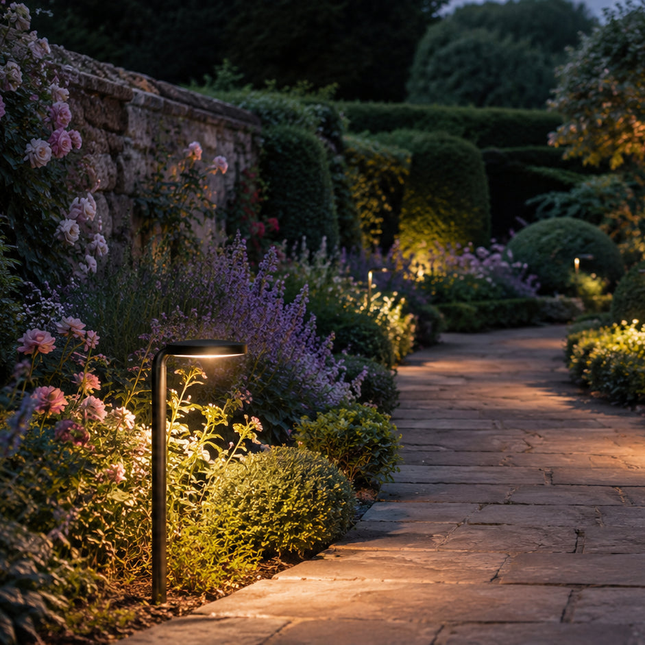PLB27 4W 3000K  Integrated LED Outdoor Garden Pathway Light | 12V Low Voltage Brass Path Light