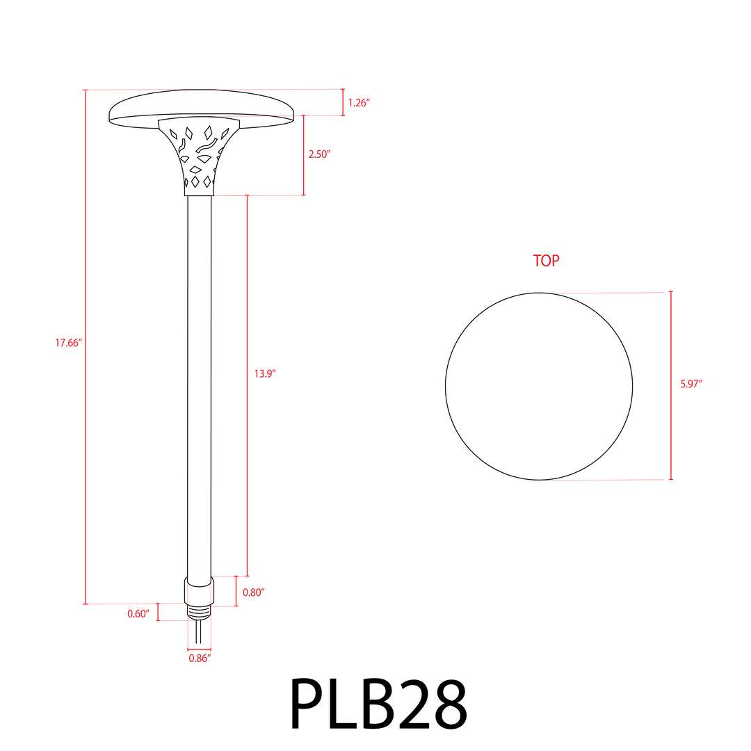 Outdoor Landscape Lighting LED 12V Low Voltage PLB28 4x/8x/12x Package Outdoor Garden Pathway Light | 12V Low Voltage Brass Path Light 4W 3000K Integrated LED