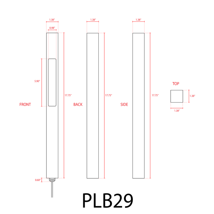Outdoor Landscape Lighting LED 12V Low Voltage PLB29 4x/8x/12x Package Outdoor Square Bollard Garden Pathway Light | 12V Low Voltage Brass Path Light with G4 3W 3000K Bulb