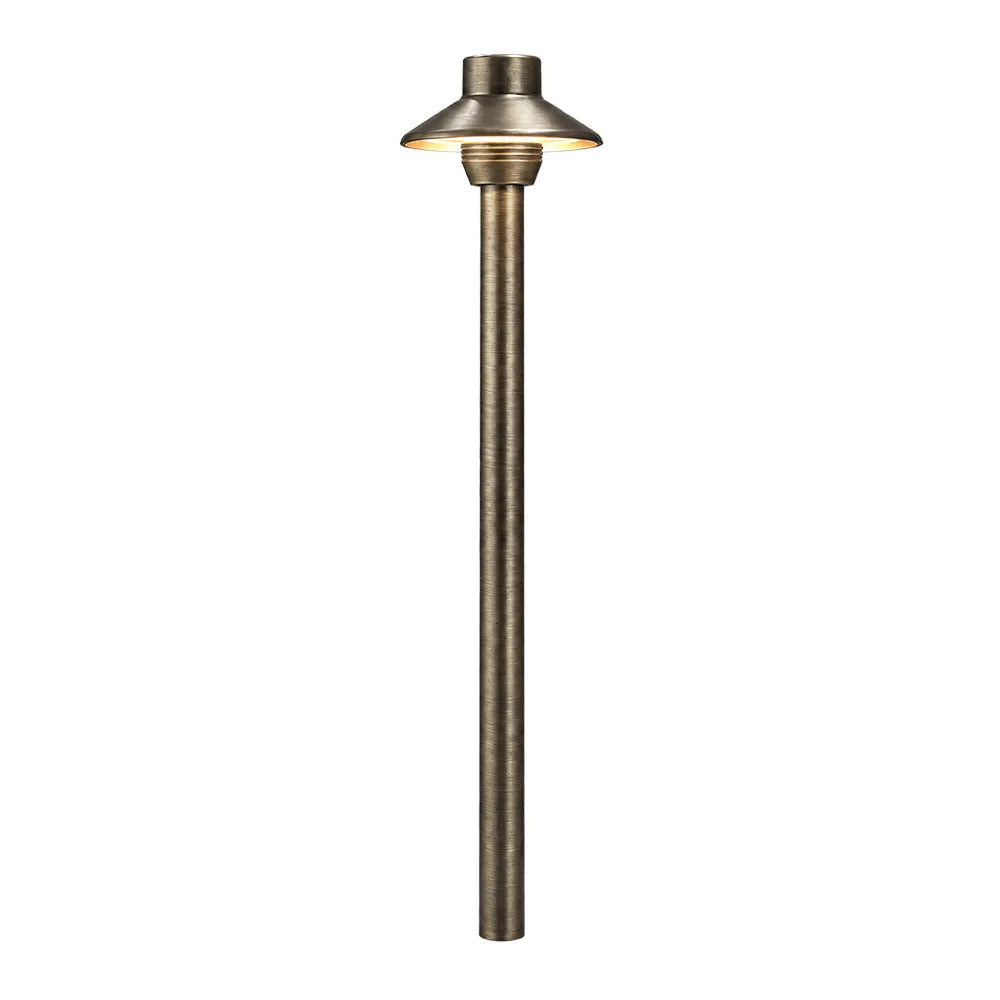 Outdoor Landscape Lighting LED 12V Low Voltage PLB30 Cast Brass Path Light | Lamp Ready 12V Low Voltage Landscape Light G4 Socket