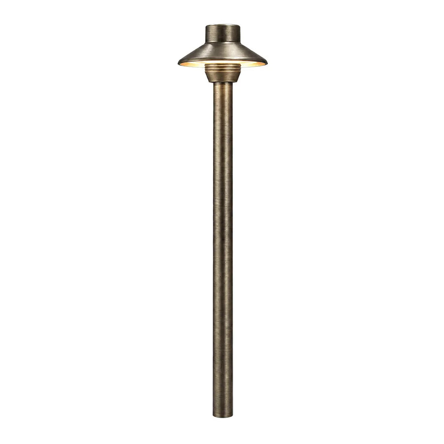 Outdoor Landscape Lighting LED 12V Low Voltage PLB30 Cast Brass Path Light | Lamp Ready 12V Low Voltage Landscape Light G4 Socket