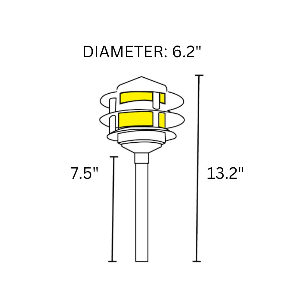 Outdoor Landscape Lighting LED 12V Low Voltage KL302 Cast Aluminum Path Light | Lamp Ready 12V Low Voltage Landscape Light