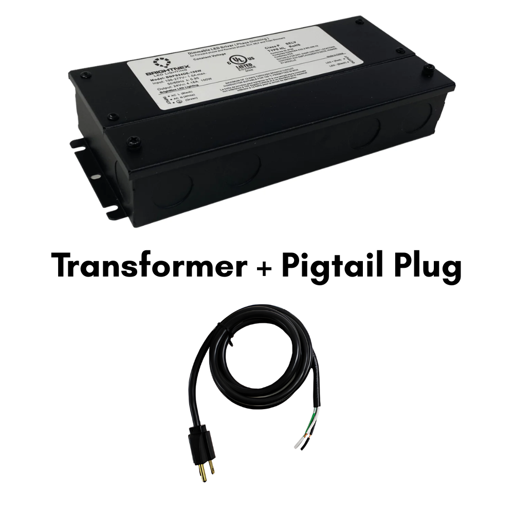 Outdoor Landscape Lighting LED 12V Low Voltage TSDC01 12V/24V DC Low Voltage Dimmable Transformers UL Listed LED Driver Outdoor Rated Add Pigtail Plug ($15.99)