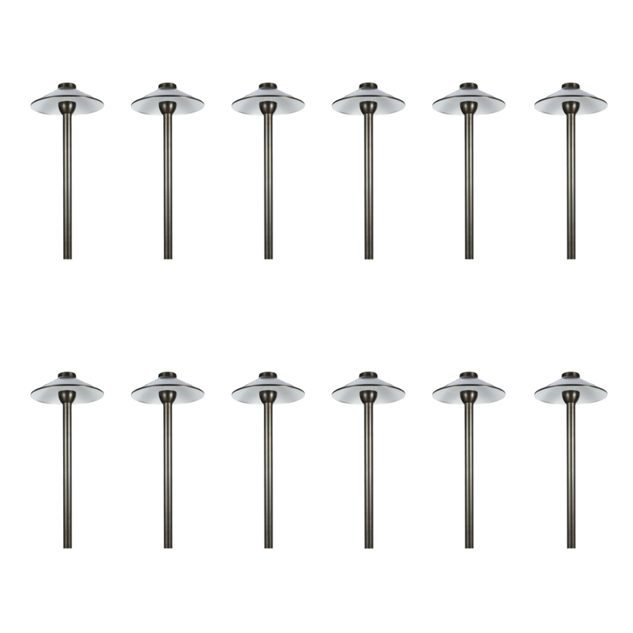 Outdoor Landscape Lighting LED 12V Low Voltage RPL8902 x12 Package Outdoor Garden Pathway Light | Low Voltage Brass Path Light [FINAL SALE]