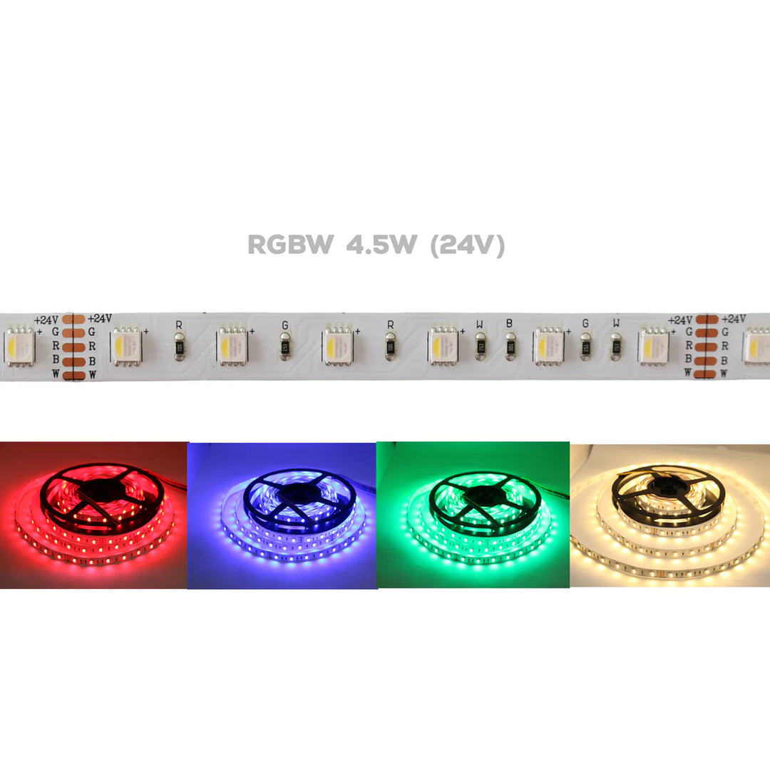 Outdoor Landscape Lighting LED 12V Low Voltage SL09 Strip Light RGBW 5050 4.5W/ft 12mm DC24V Low Voltage LED Outdoor IP20/IP65 UL SMD Tape Light