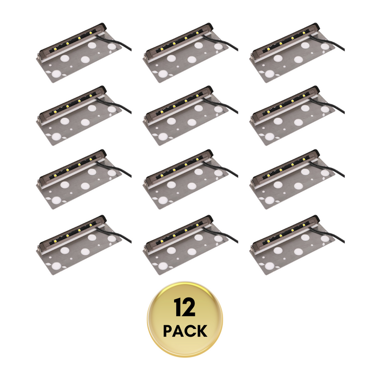 Outdoor Landscape Lighting LED 12V Low Voltage RHL8501R x12 Package Low Voltage Bronze 2700K Hardscape Paver Light Retaining Wall LED Step Lighting [FINAL SALE]