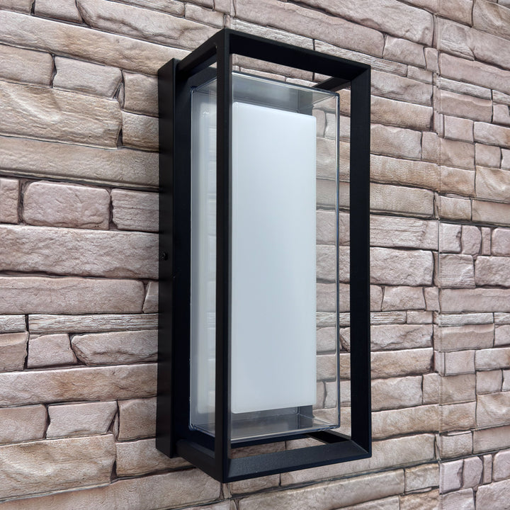 Outdoor Landscape Lighting LED 12V Low Voltage SCA01-14 Integrated LED 22W RGBCW Bluetooth Control 14″x6.2″x4.9″ 12V Low Voltage Aluminum Wall Sconce Lighting IP65 Waterproof