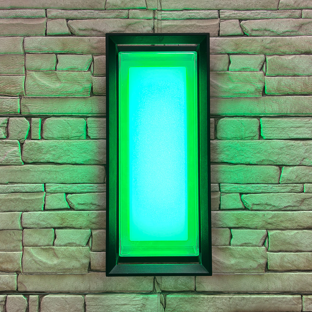 Outdoor Landscape Lighting LED 12V Low Voltage SCA01-14 Integrated LED 22W RGBCW Bluetooth Control 14″x6.2″x4.9″ 12V Low Voltage Aluminum Wall Sconce Lighting IP65 Waterproof