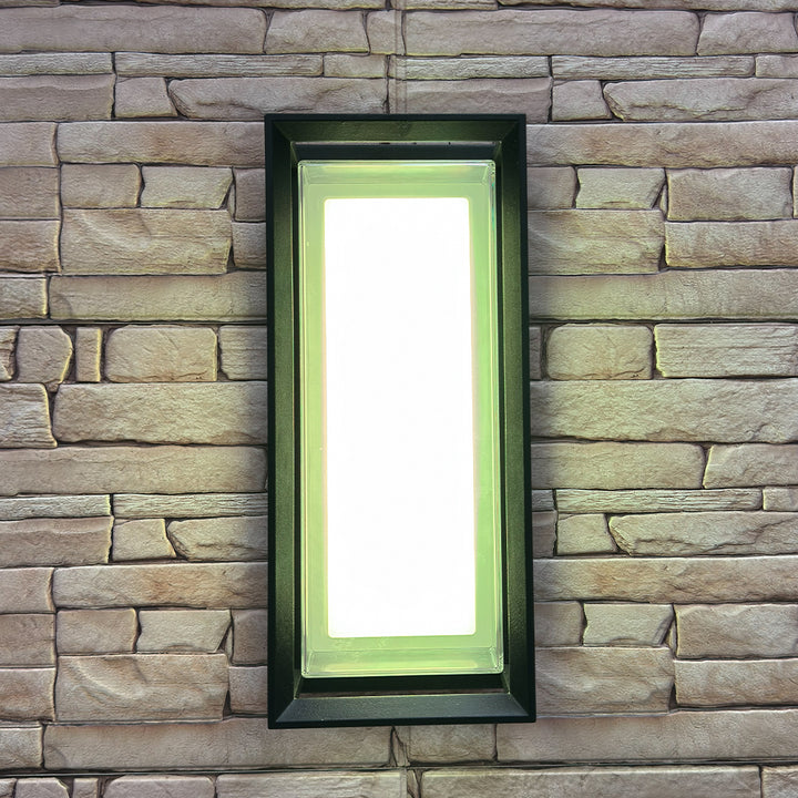 Outdoor Landscape Lighting LED 12V Low Voltage SCA01-14 Integrated LED 22W RGBCW Bluetooth Control 14″x6.2″x4.9″ 12V Low Voltage Aluminum Wall Sconce Lighting IP65 Waterproof