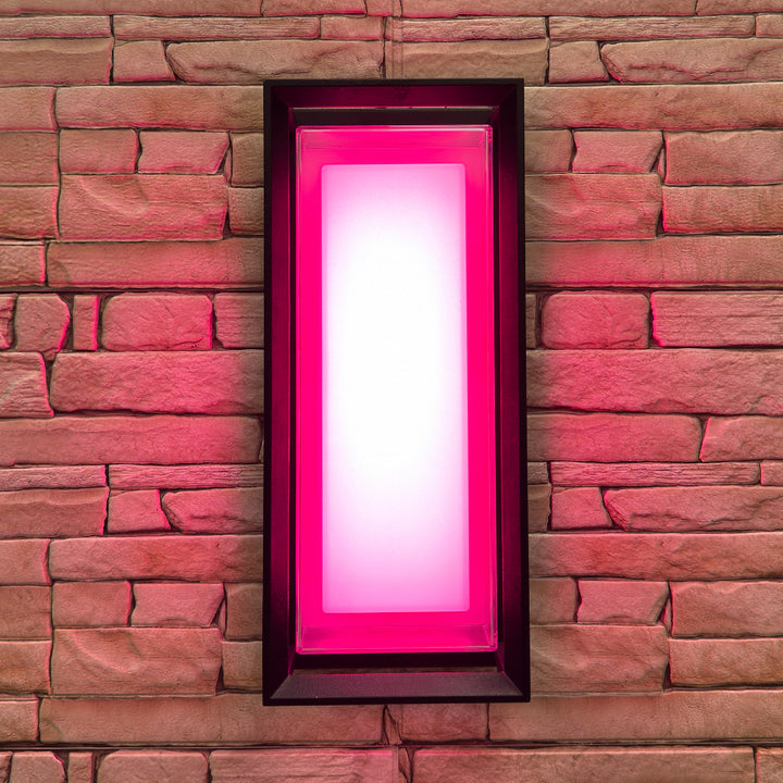 Outdoor Landscape Lighting LED 12V Low Voltage SCA01-14 Integrated LED 22W RGBCW Bluetooth Control 14″x6.2″x4.9″ 12V Low Voltage Aluminum Wall Sconce Lighting IP65 Waterproof