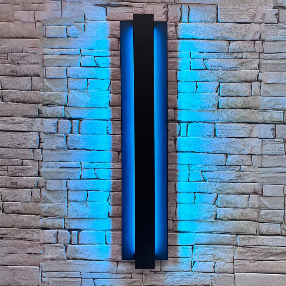 Outdoor Landscape Lighting LED 12V Low Voltage SCA02-24 Integrated LED 24W RGBCW Bluetooth Control 24″x4.9″x3.5″ 12V Low Voltage Aluminum Wall Sconce Lighting IP65 Waterproof