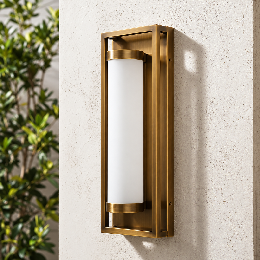 Outdoor Landscape Lighting LED 12V Low Voltage SCH21 15W Modern Dusk-to-Dawn Outdoor 16" x 6" x 3.8" Wall Sconce Light 120V Line Voltage