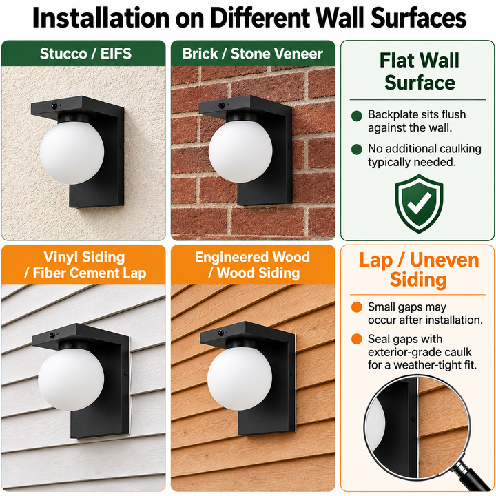 Outdoor Landscape Lighting LED 12V Low Voltage SCH23MS 12W 1100LM 3000K Motion Sensor Frosted Glass Globe Wall Sconce Light 120V Line Voltage