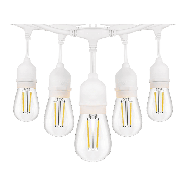 Outdoor Landscape Lighting LED 12V Low Voltage SL101 LED 12V Low Voltage Bistro String Lights 48 FT Outdoor Weatherproof 12V Edison Bulbs