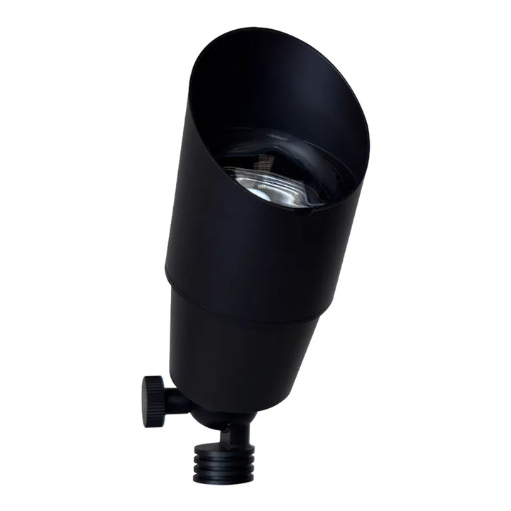 Outdoor Landscape Lighting LED 12V Low Voltage SPB01 Cast Brass Spotlight | Lamp Ready 12V Low Voltage Landscape Light MR16 Socket Black Brass