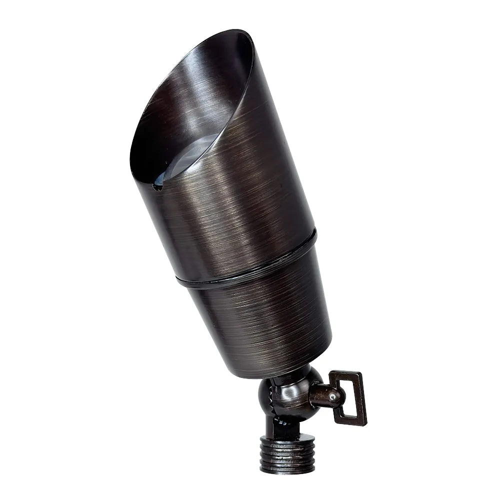Outdoor Landscape Lighting LED 12V Low Voltage SPB01 Cast Brass Spotlight | Lamp Ready 12V Low Voltage Landscape Light MR16 Socket