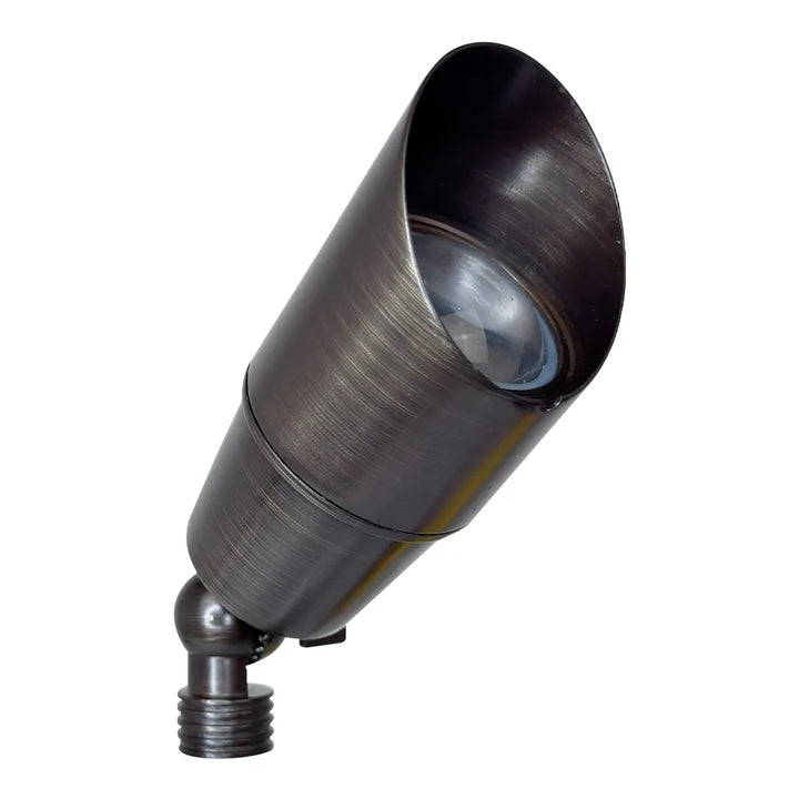 Outdoor Landscape Lighting LED 12V Low Voltage SPB01 Cast Brass Spotlight | Lamp Ready 12V Low Voltage Landscape Light MR16 Socket