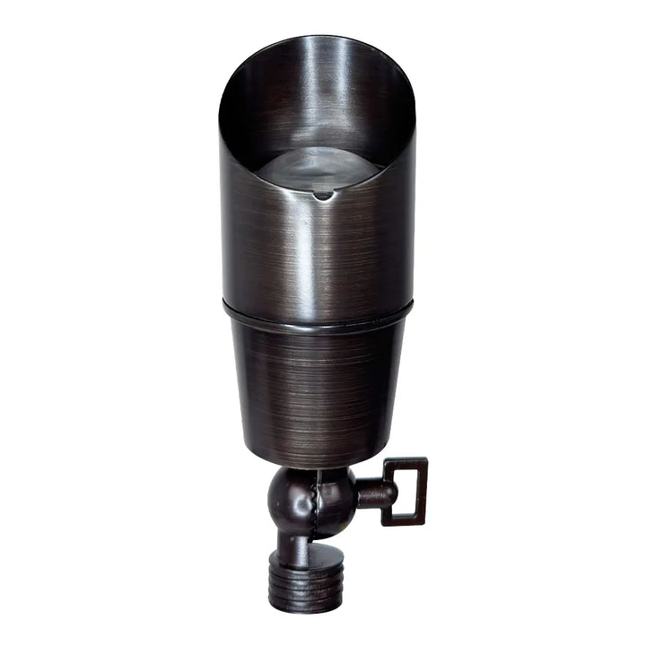 Outdoor Landscape Lighting LED 12V Low Voltage SPB01 Cast Brass Spotlight | Lamp Ready 12V Low Voltage Landscape Light MR16 Socket