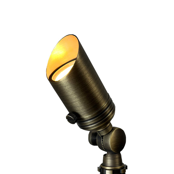 Outdoor Landscape Lighting LED 12V Low Voltage SPB02 12V Low Voltage Small Directional Bullet Brass Spotlight Outdoor Landscape Lighting MR11 Socket