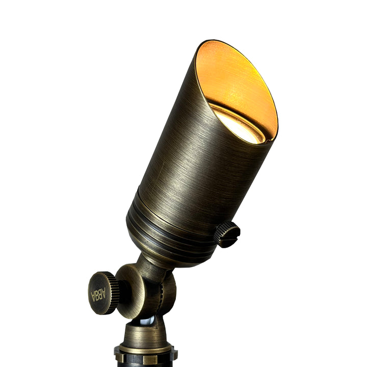 Outdoor Landscape Lighting LED 12V Low Voltage SPB02 12V Low Voltage Small Directional Bullet Brass Spotlight Outdoor Landscape Lighting MR11 Socket