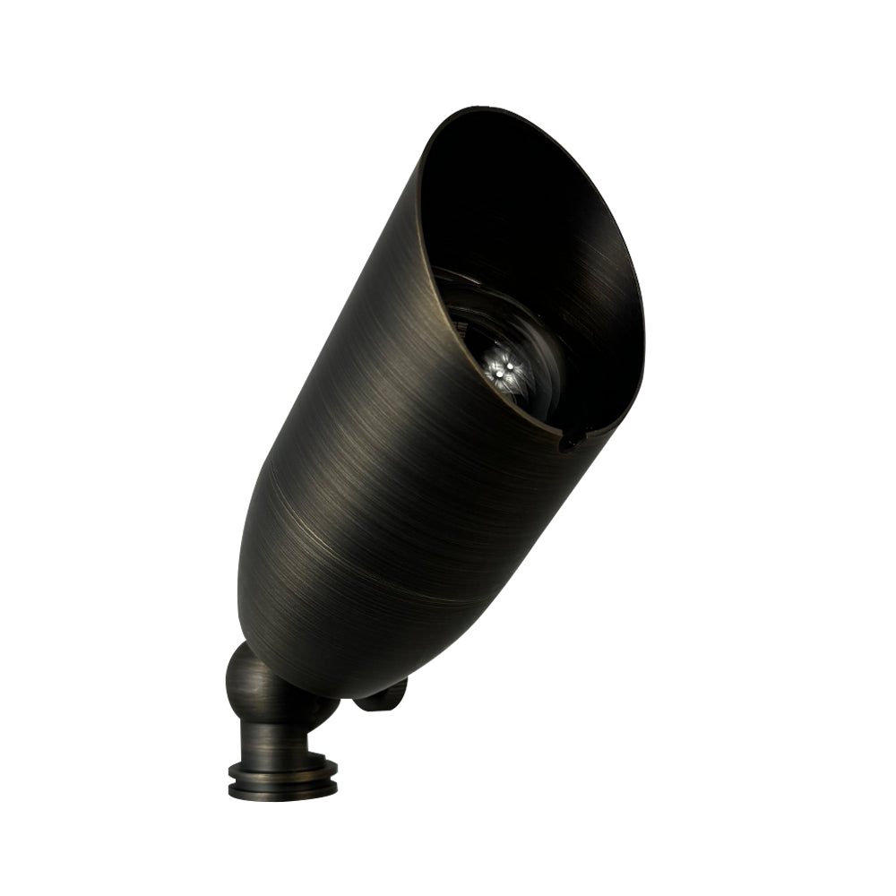 Outdoor Landscape Lighting LED 12V Low Voltage SPB14 4x/8x/12x Package 12V Low Voltage LED Outdoor Landscape Brass Spotlight MR16 5W 3000K Bulb