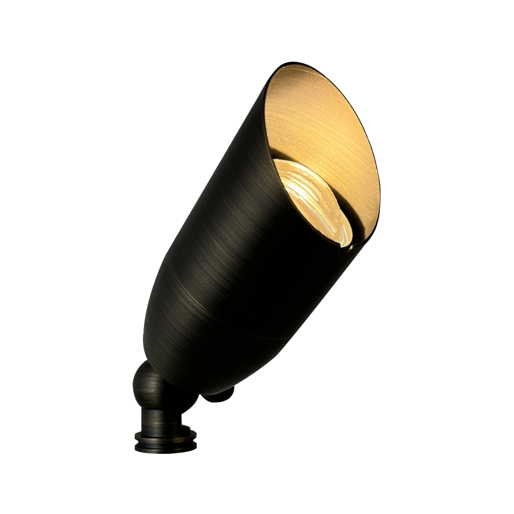 Outdoor Landscape Lighting LED 12V Low Voltage SPB14 4x/8x/12x Package 12V Low Voltage LED Outdoor Landscape Brass Spotlight MR16 5W 3000K Bulb