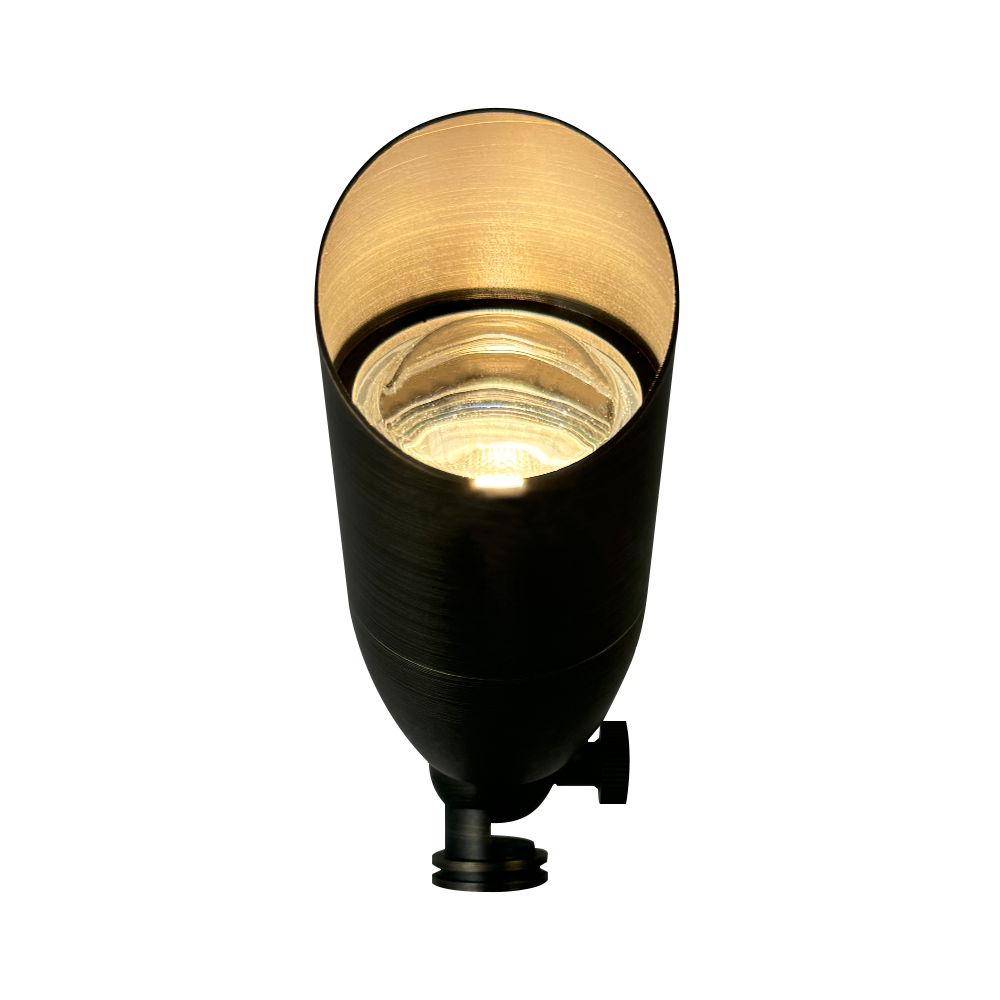 Outdoor Landscape Lighting LED 12V Low Voltage SPB14 4x/8x/12x Package 12V Low Voltage LED Outdoor Landscape Brass Spotlight MR16 5W 3000K Bulb