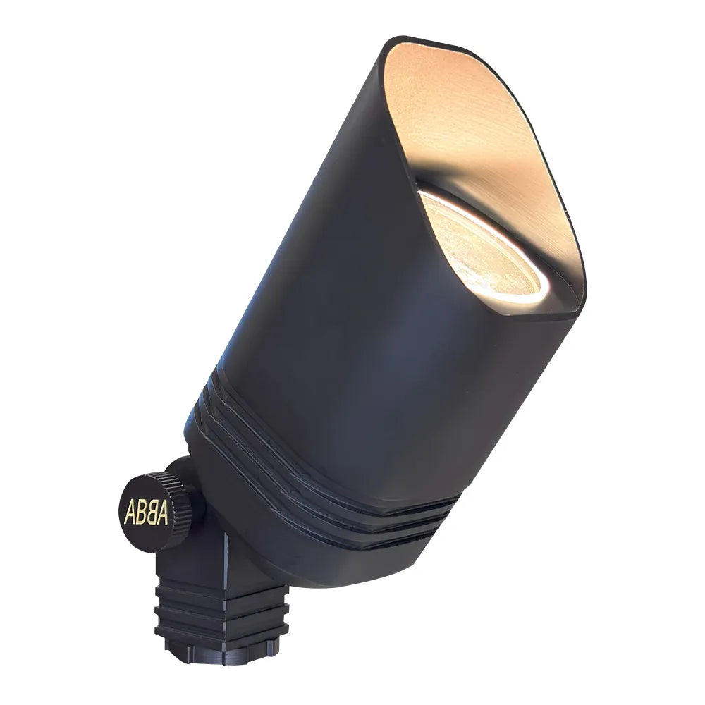 Outdoor Landscape Lighting LED 12V Low Voltage SPB03 Cast Brass Spot Light | Lamp Ready 12V Low Voltage Landscape Light MR16 Socket