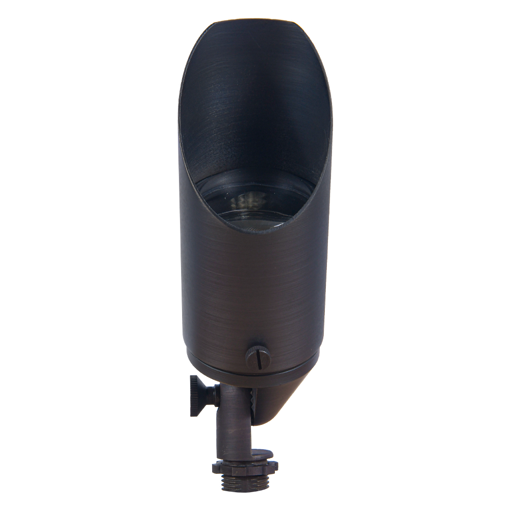 Outdoor Landscape Lighting LED 12V Low Voltage SPB04 Cast Brass Spotlight | Lamp Ready 12V Low Voltage Landscape Light MR16 Socket