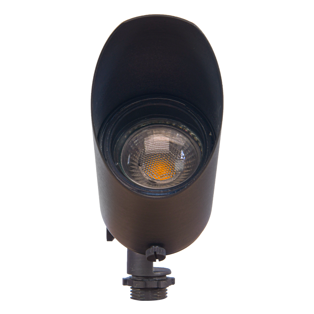 Outdoor Landscape Lighting LED 12V Low Voltage SPB04 Cast Brass Spotlight | Lamp Ready 12V Low Voltage Landscape Light MR16 Socket