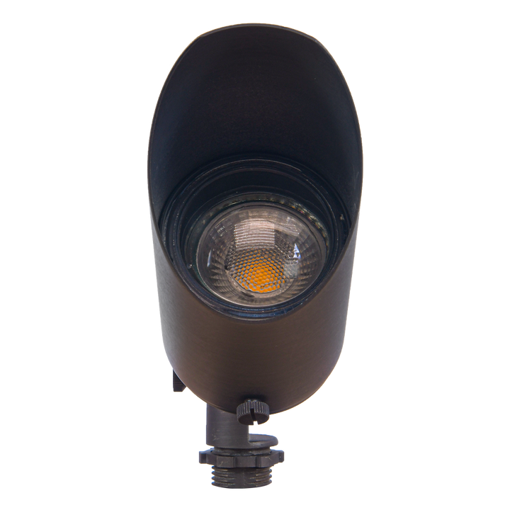 Outdoor Landscape Lighting LED 12V Low Voltage SPB04 Cast Brass Spotlight | Lamp Ready 12V Low Voltage Landscape Light MR16 Socket