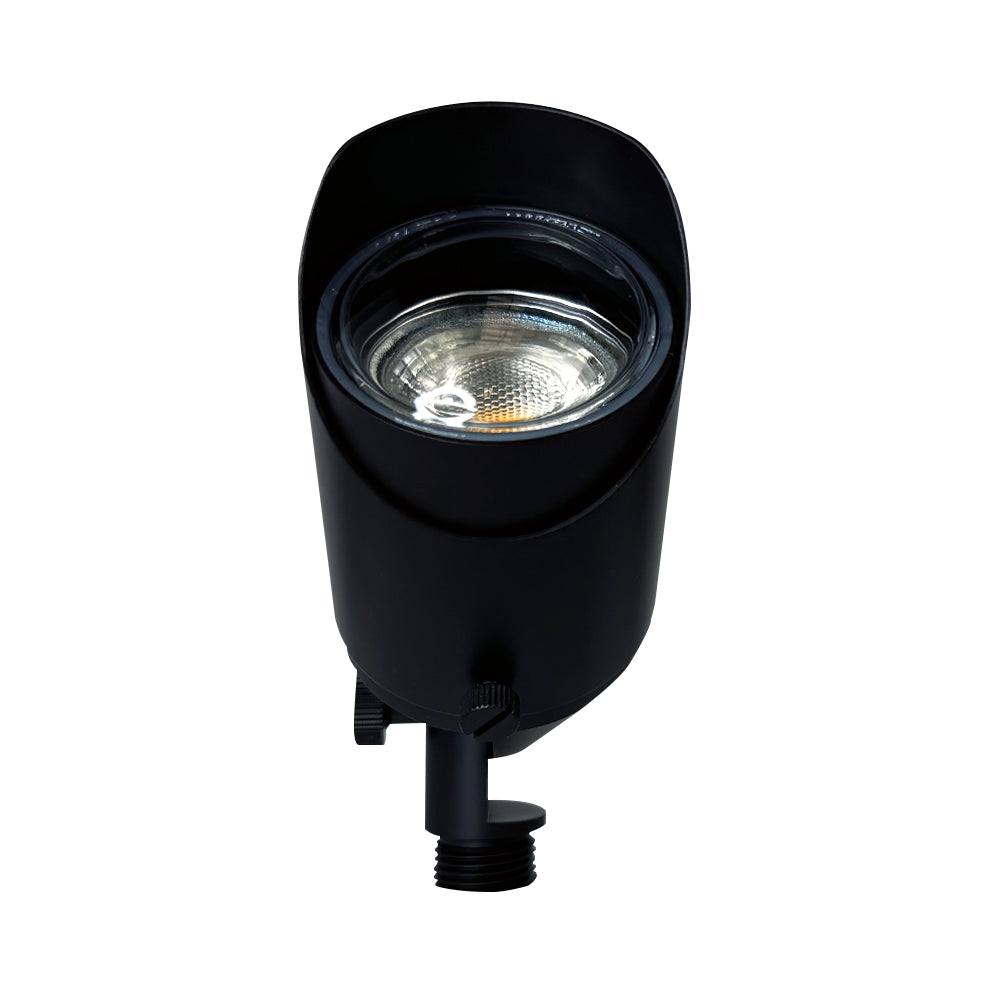 Outdoor Landscape Lighting LED 12V Low Voltage SPB05 Cast Brass Spotlight | Lamp Ready 12V Low Voltage Landscape Light MR16 Socket