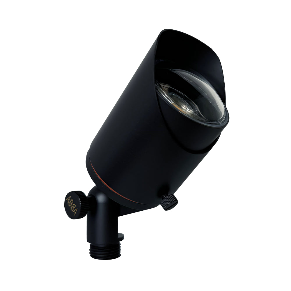 Outdoor Landscape Lighting LED 12V Low Voltage SPB05 Cast Brass Spotlight | Lamp Ready 12V Low Voltage Landscape Light MR16 Socket