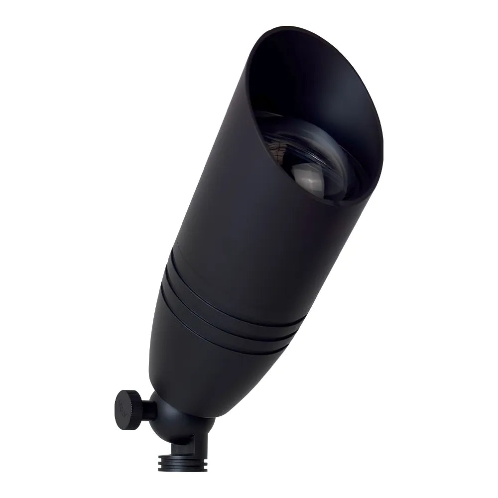 Outdoor Landscape Lighting LED 12V Low Voltage SPB06 Cast Brass 12V Low Voltage Spotlight | Outdoor LED Spotlight with MR16 Socket Black Brass