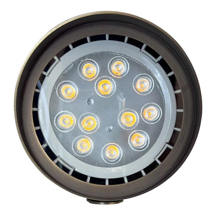 Outdoor Landscape Lighting LED 12V Low Voltage SPB07 Cast Brass Floodlight | Lamp Ready 12V Low Voltage Landscape Light MR16 Socket