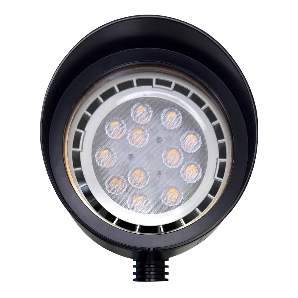 Outdoor Landscape Lighting LED 12V Low Voltage SPB07 Cast Brass Floodlight | Lamp Ready 12V Low Voltage Landscape Light MR16 Socket