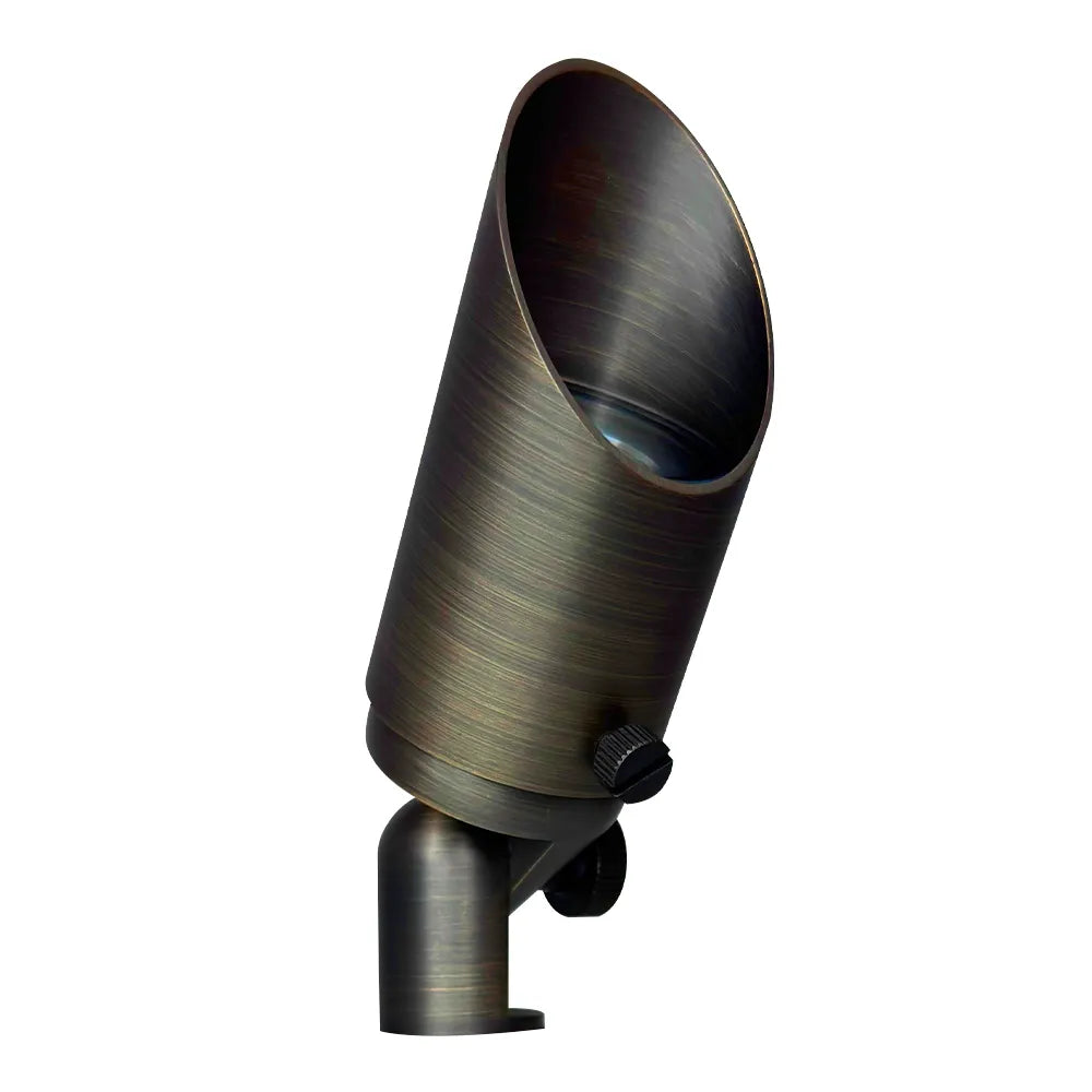 Outdoor Landscape Lighting LED 12V Low Voltage SPB10 4x/8x/12x Package 8W 3000K Warm White Integrated LED Brass Spotlight 12V Low Voltage Small Directional Bullet Light