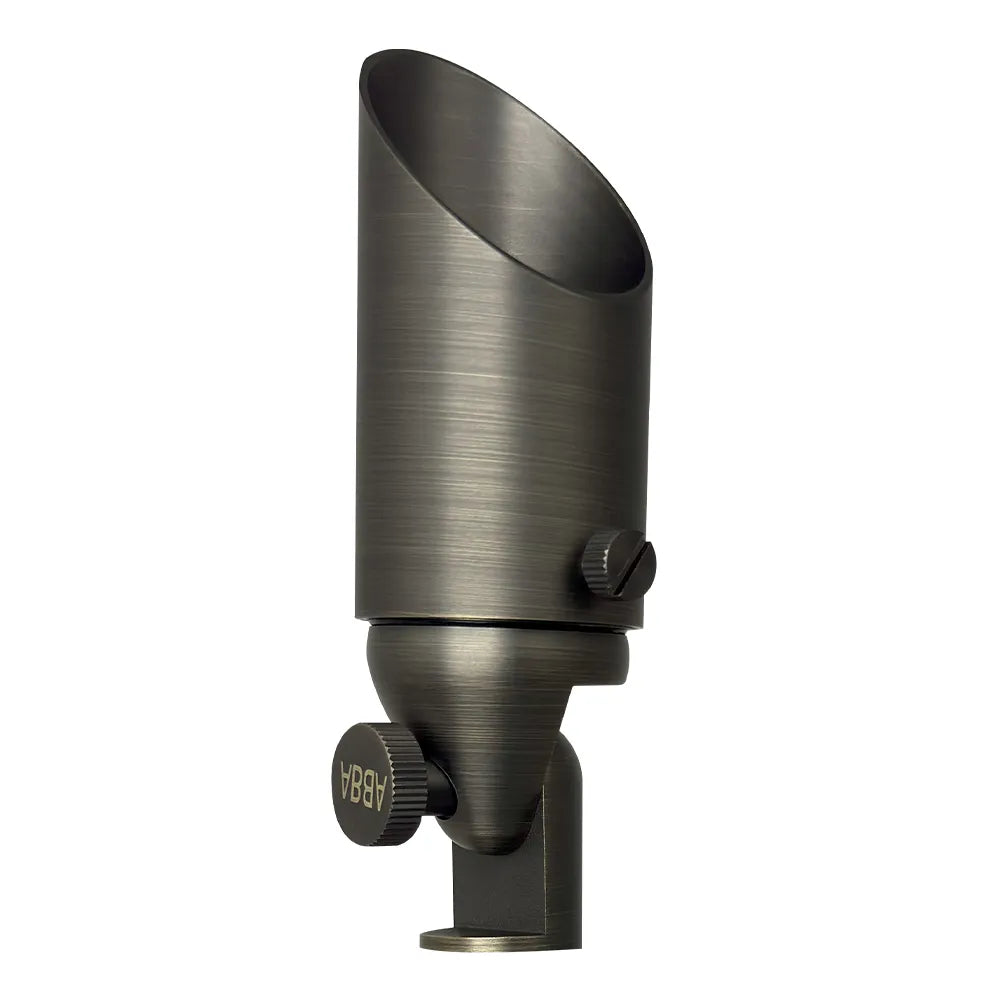 Outdoor Landscape Lighting LED 12V Low Voltage SPB10 Cast Brass Spotlight | 8W 3000K Warm White Integrated LED 12V Low Voltage Landscape Light