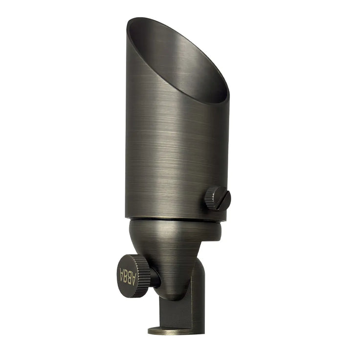 Outdoor Landscape Lighting LED 12V Low Voltage SPB10 Cast Brass Spotlight | 8W 3000K Warm White Integrated LED 12V Low Voltage Landscape Light