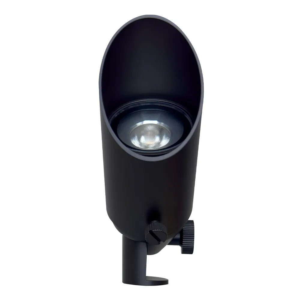 Outdoor Landscape Lighting LED 12V Low Voltage SPB10 Cast Brass Spotlight | 8W 3000K Warm White Integrated LED 12V Low Voltage Landscape Light