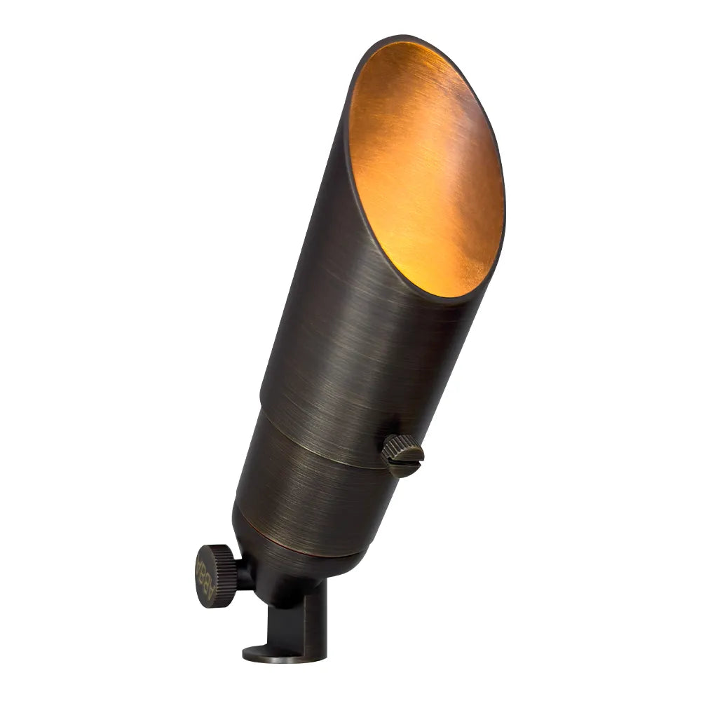 Outdoor Landscape Lighting LED 12V Low Voltage SPB11 Cast Brass Spotlight | Lamp Ready 12V Low Voltage Landscape Light MR16 Socket